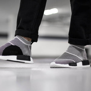 ADIDAS NMD CITY SOCK PRIMEKNIT CORE BLACK VINTAGE WHITE SNEAKERS LIFE