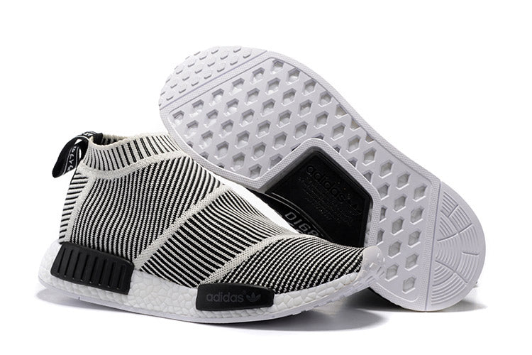 ADIDAS NMD CITY SOCK PRIMEKNIT CORE BLACK & VINTAGE WHITE