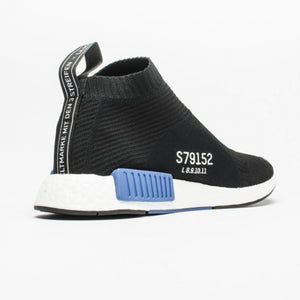 ADIDAS NMD_CS1 PRIMEKNIT ‘CORE BLACK/LUSH BLUE′