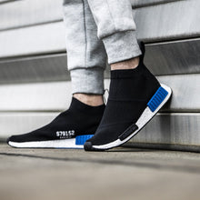 ADIDAS NMD_CS1 PRIMEKNIT ‘CORE BLACK/LUSH BLUE′