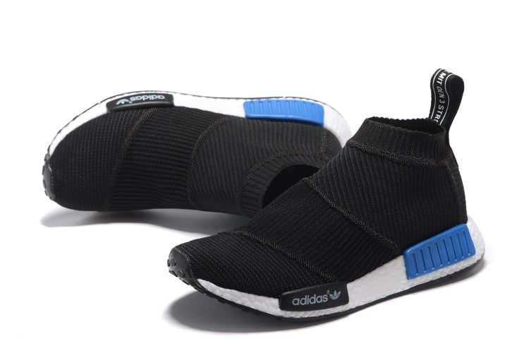 ADIDAS NMD_CS1 PRIMEKNIT ‘CORE BLACK/LUSH BLUE′
