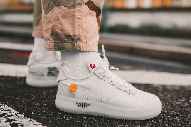 Off-White x Nike Air Force 1 Low “MoMA” customized by Virgil Abloh  “PERSONAL PAIR” 🚧 Photo: @off____white
